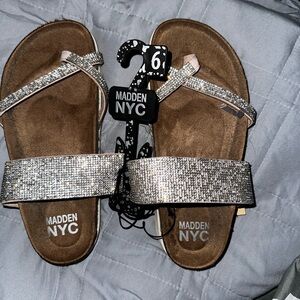 Steve Madden Silver Sandals